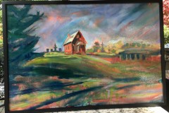 ASK-2020-Autumn-Reflections-En-Plein-Air-Photo-of-Catharine-s-Artwork