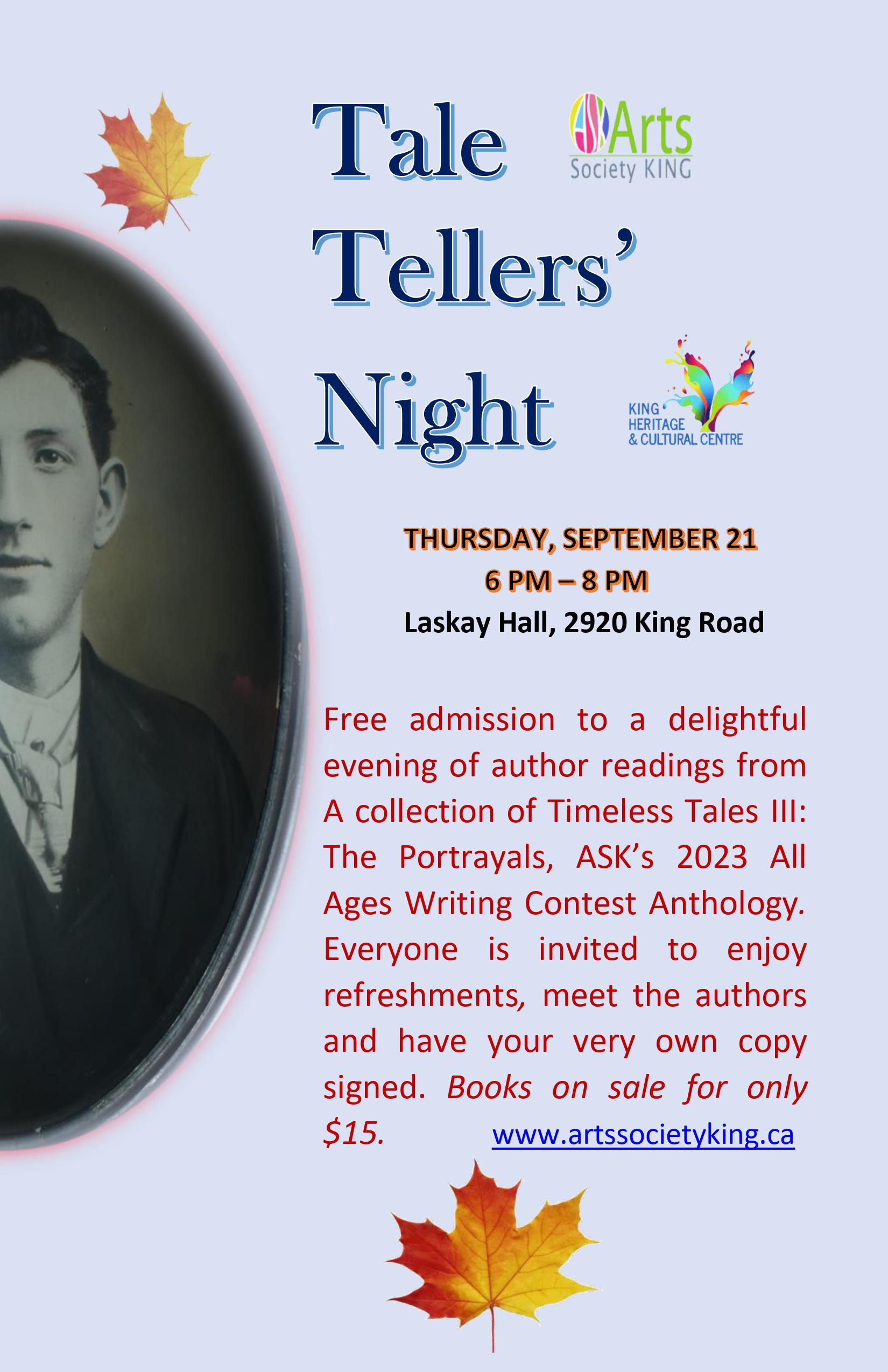 Tale Tellers’ Night Arts Society King