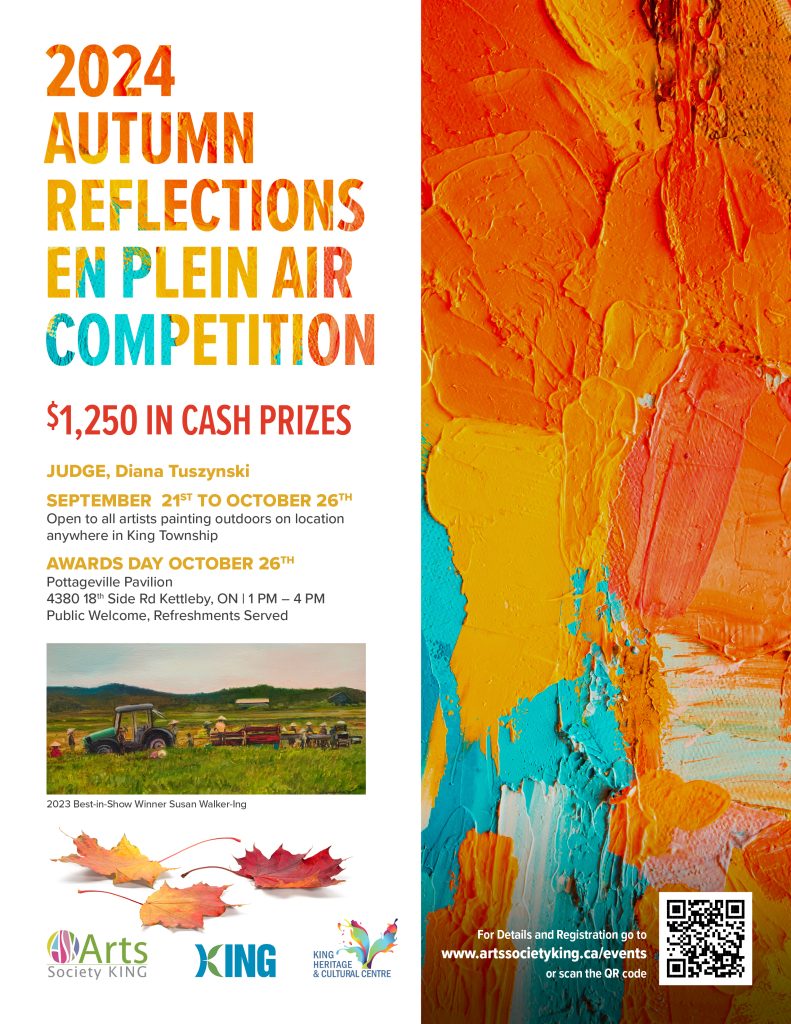 Autumn Reflections En Plein Air Poster